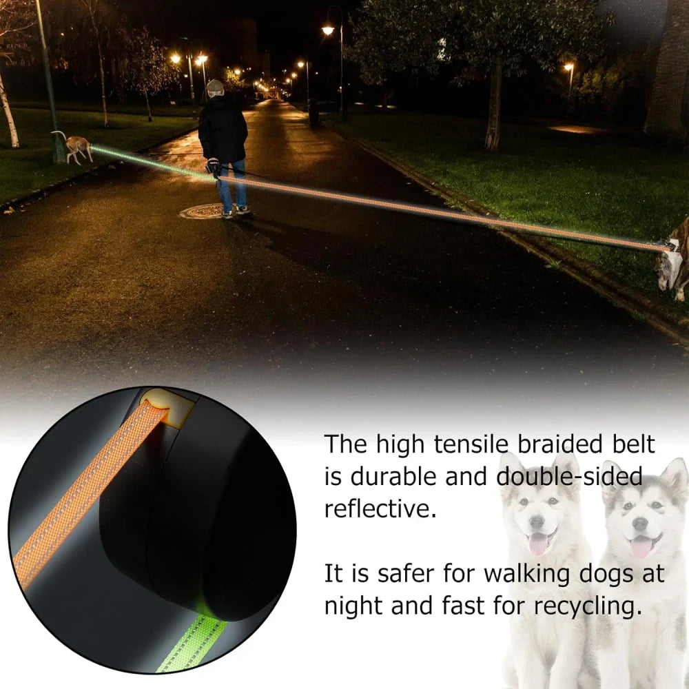 Dual Retractable Dog Leash