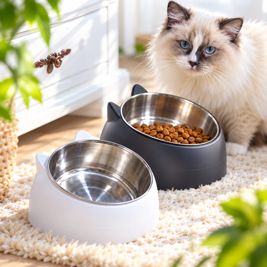 Elevated Stainless Steel Pet Bowl